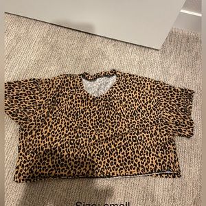 Cheetah crop top